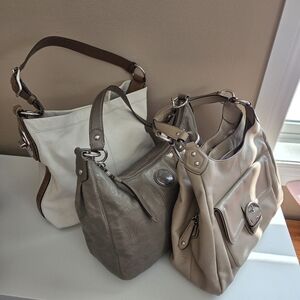 Coach bundle of 3 large leather bags